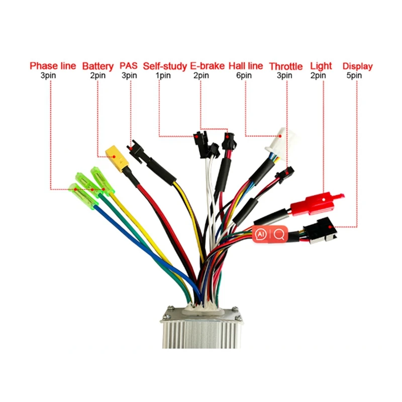 Ebike Controller Kit Electric Bike E Scooter Accessories Part Brushless Motor LCD Display Panel Screen 24V 36V 48V