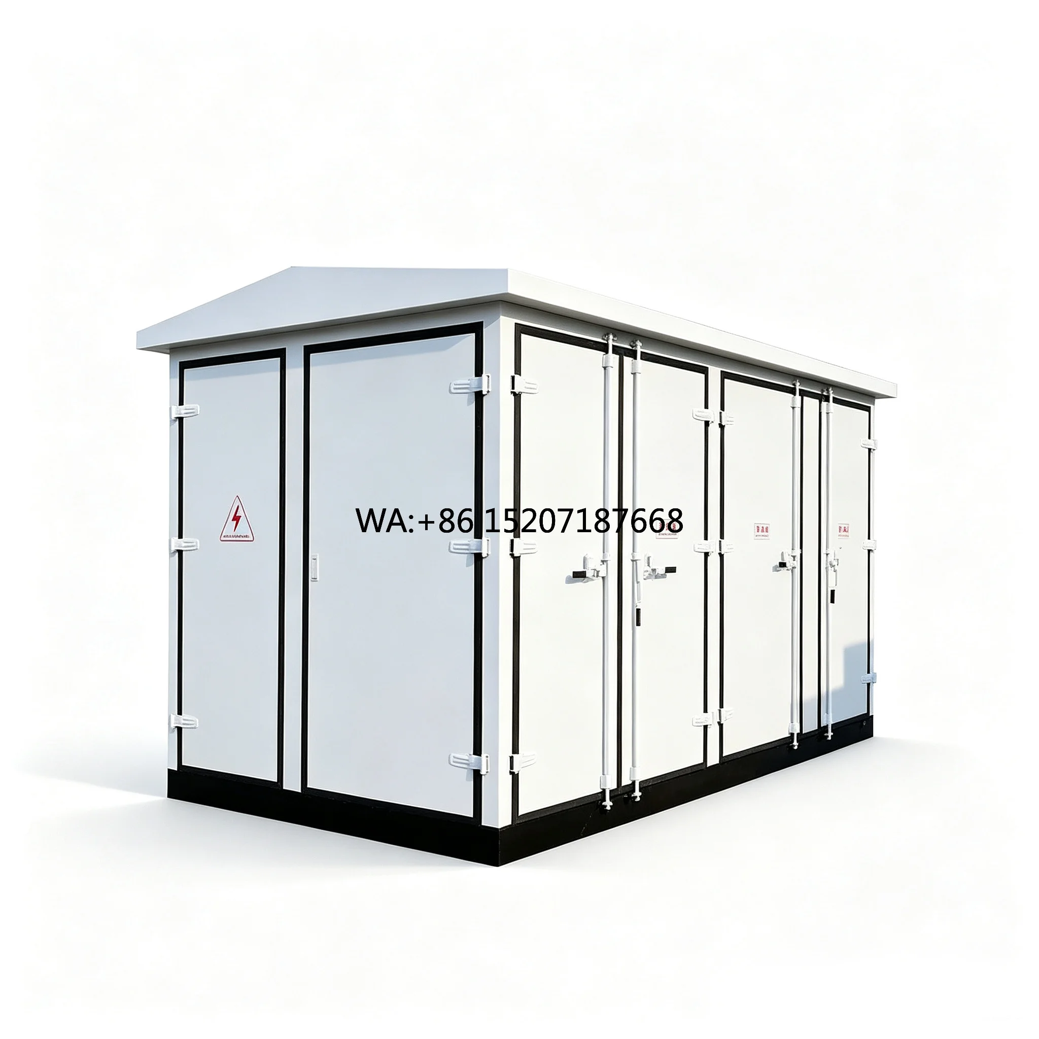 Compact Transformer Outdoor High/Low Voltage Distribution Box 6.6KV-66KV HONGBIAN YBM European Prefabricated Box Substation