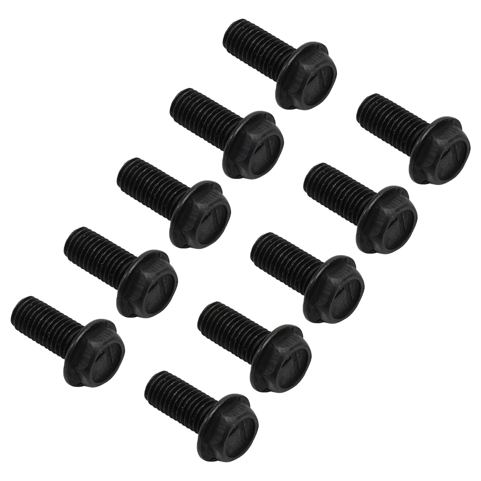 10 Pcs Saw Blade Screw M8 M7 M6 Left Hand Thread Hex Flange 6mm/7mm/ 8mm For Cutting Machine High Strength And Hardness
