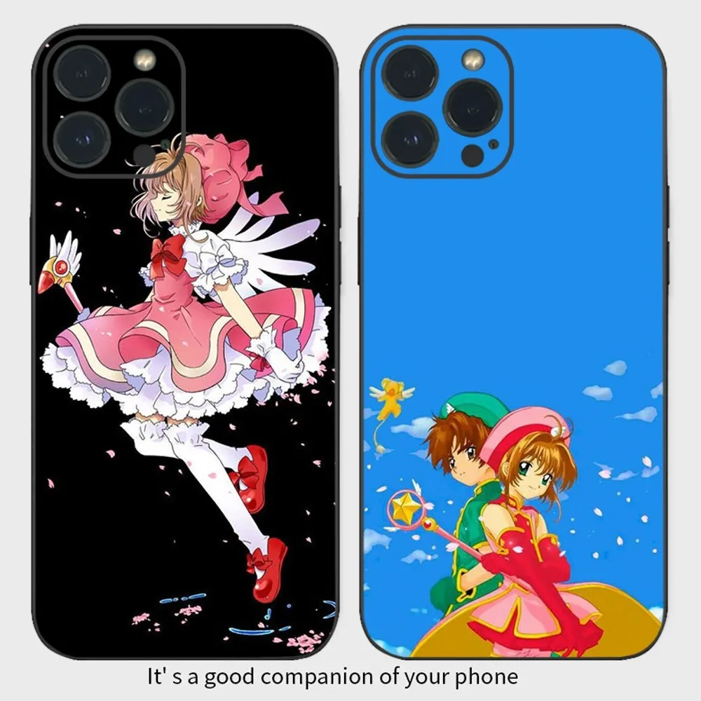 A-Anime C-Cardcaptor S-Sakura Phone Case  For iPhone16 15 14 13 12 Mini 11 Pro XS Max X XR SE5 6 7 8 Plus Soft Silicone Cover