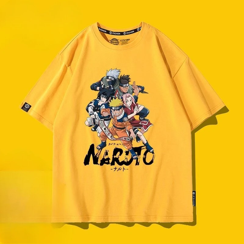 Naruto Uzumaki Naruto Uchiha Obito Cartoon Niedliches Kurzarm-T-Shirt für Teenager, Persönliches, Stilvolles Design, Bequem und Atmungsaktiv, Halbarm – Detail 3