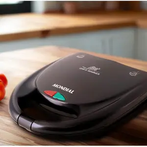 Sandwiche Mondial Fast Grill S -12 Black 750W - 110 V 10 Hauptverkaufs -Sandwich und Grill - №4