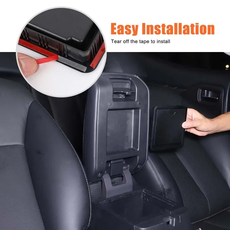 ABS Black For Mitsubishi L200 Triton 2019-2023 Car central control hand box privacy storage box car interior accessories