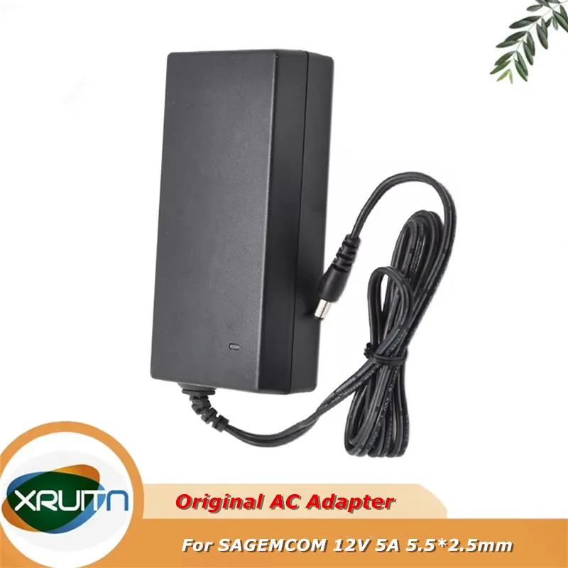 

Оригинальный источник питания для SAGEMCOM 12 В 5 А NBS60120500M2 191297739, 5,5*2,5 мм, адаптер переменного и постоянного тока, зарядное устройство