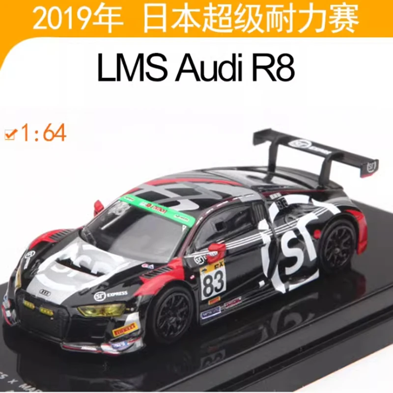 Para64 Diecast Scala 1:64 R8 LMS Simulazione in lega Modello di auto Collezione statica Decorato Regali di festa Giocattoli Regalo souvenir