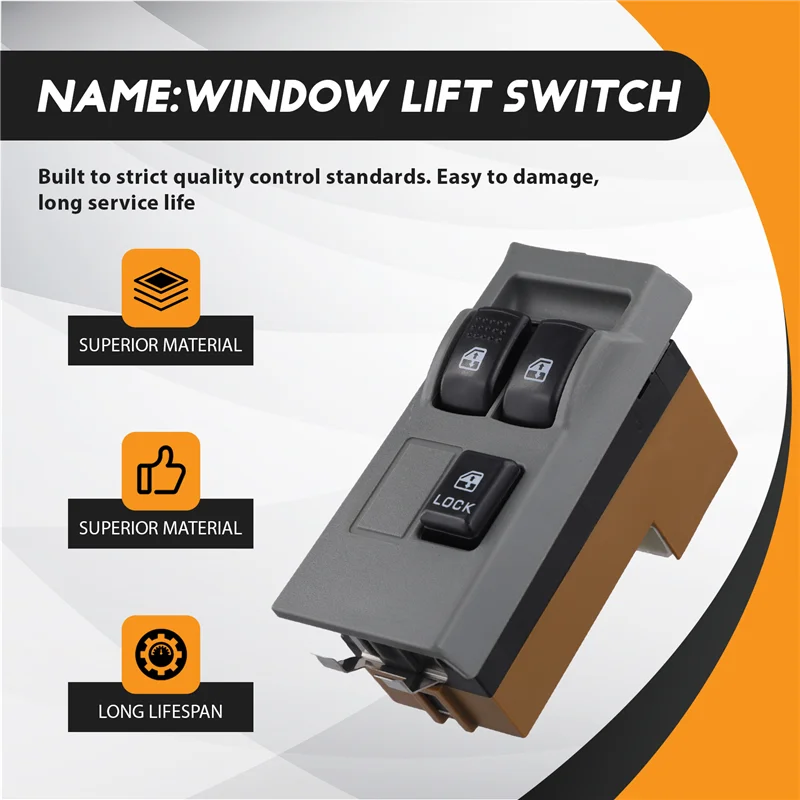 AU34-مفتاح تلقائي لمحرك الأقراص اليسرى نافذة رفع التبديل 12 فولت الطاقة لميتسوبيشي كانتر MC898319