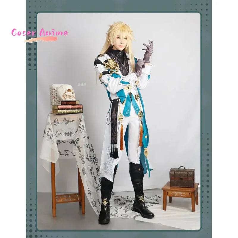 게임 Honkai: 스타 레일 Luocha 코스프레 의상 유니폼 할로윈 파티 여성용 남성용 카니발 소품