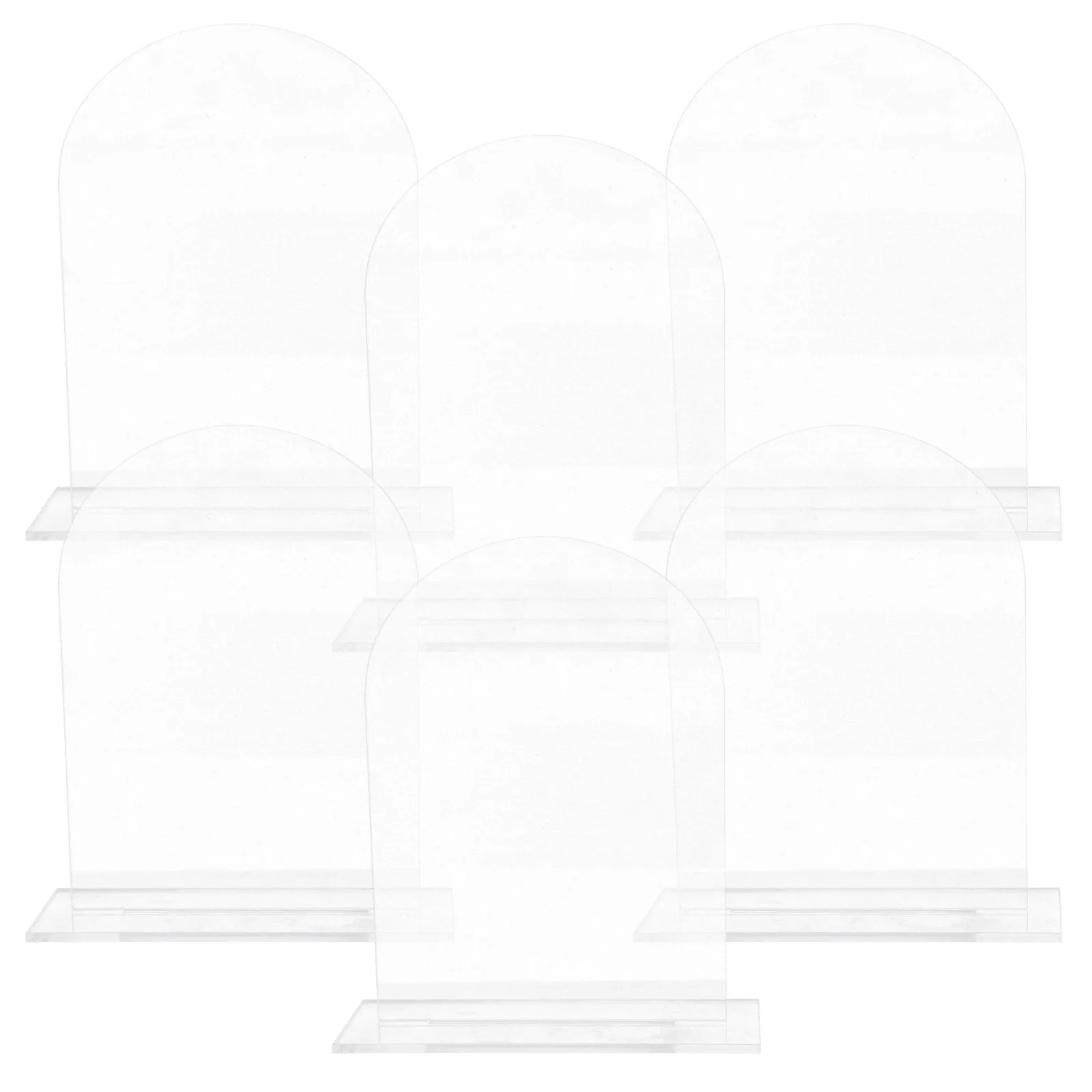 

6Pcs Stylish Acrylic Table Number Signs Elegant Wedding Party Decor Reusable Reserved Signs Acrylic Table Number Sign