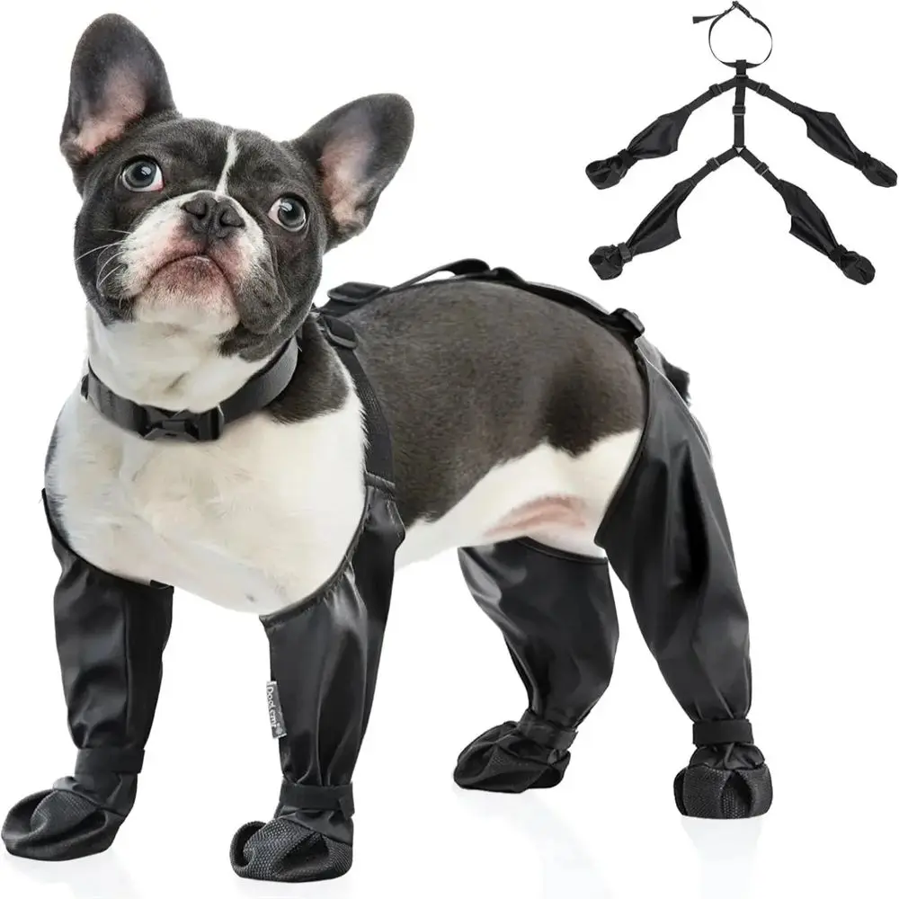 Anti-fall Waterproof Dog Shoes Adjustable Anti-Slip Pet Paw Protector Dirty-proof Dog Rain Booties Pet Outdoor Dog Shoes