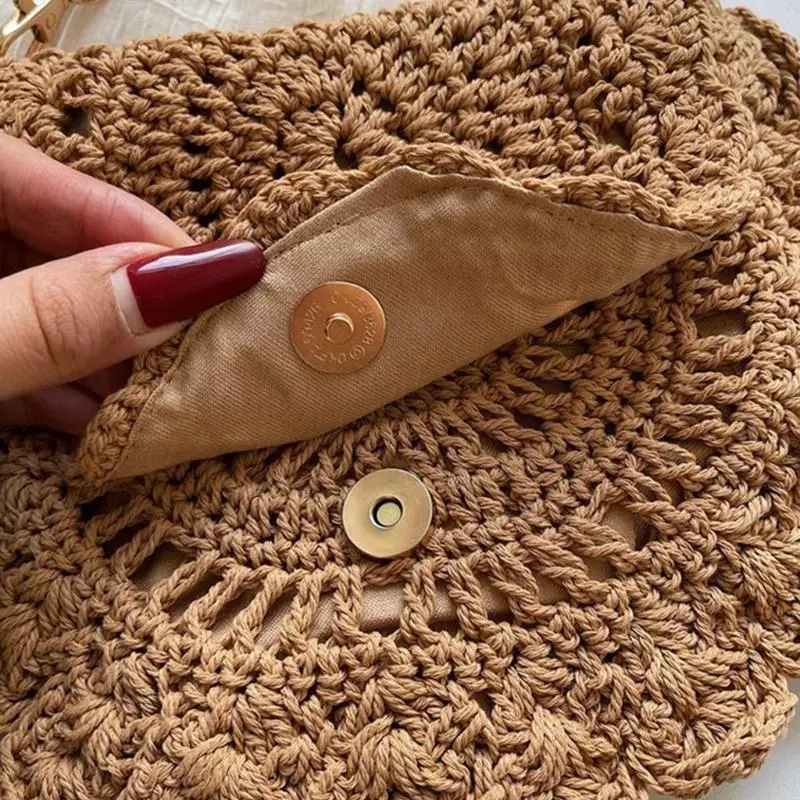 

X90D Тканый клатч Кошелек Сумка Соломенная сумка через плечо Сумка Пляжная сумка