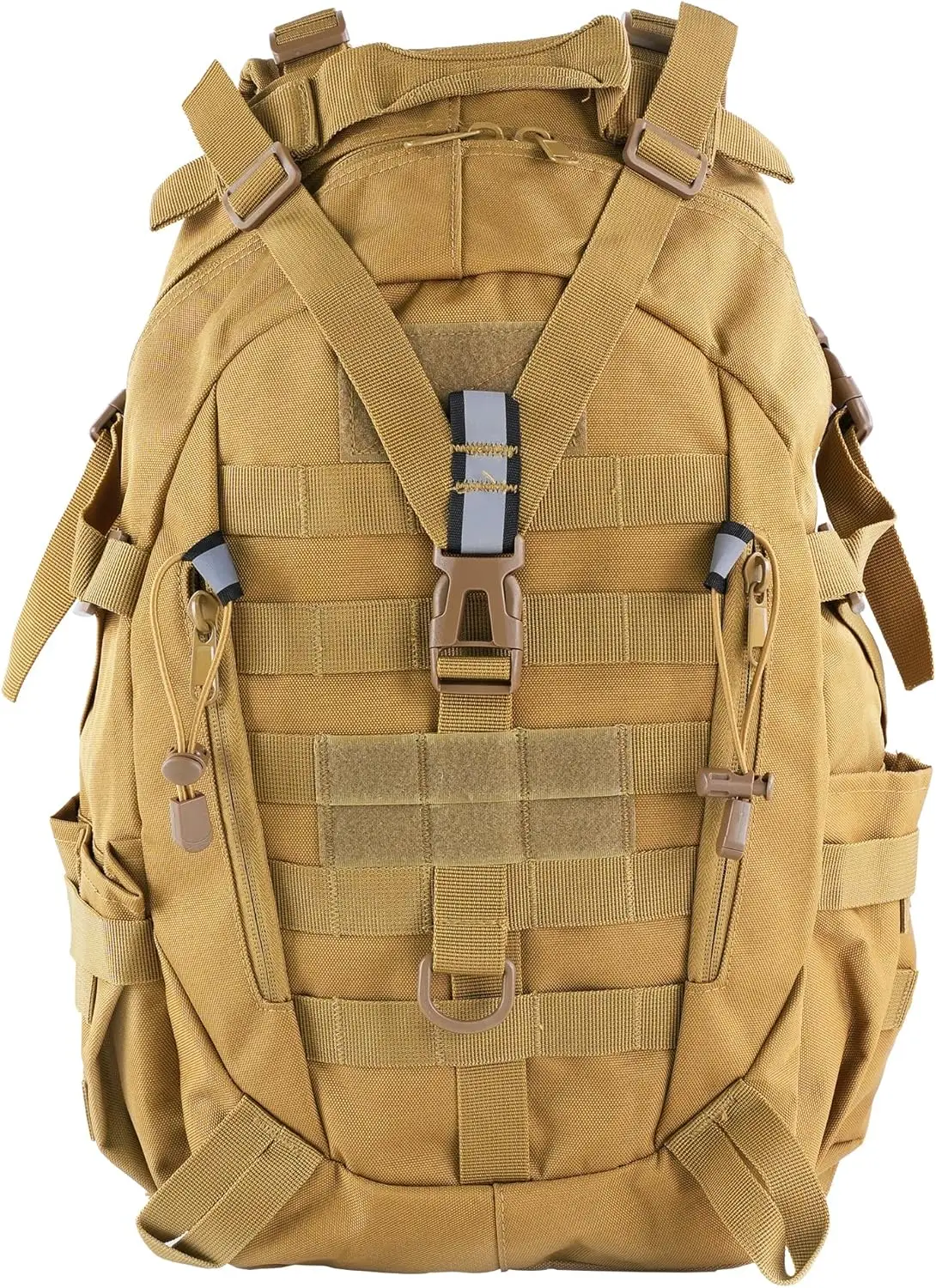 Mochila Táctica para Hombre, Bolsa Militar Bug Out de 25 L con Sistema Molle - Caqui