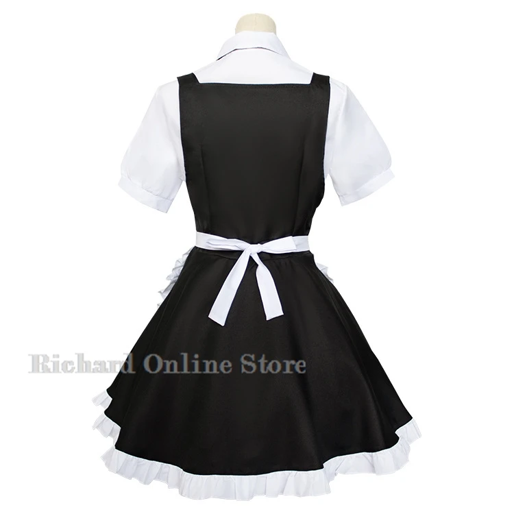 Nanakusa Nazuna Anime CALL OF THE NIGHT Maid Dress Dress Cosplay Costume Top Skirt Apron Woman Party Costume Cosplay Wig Set