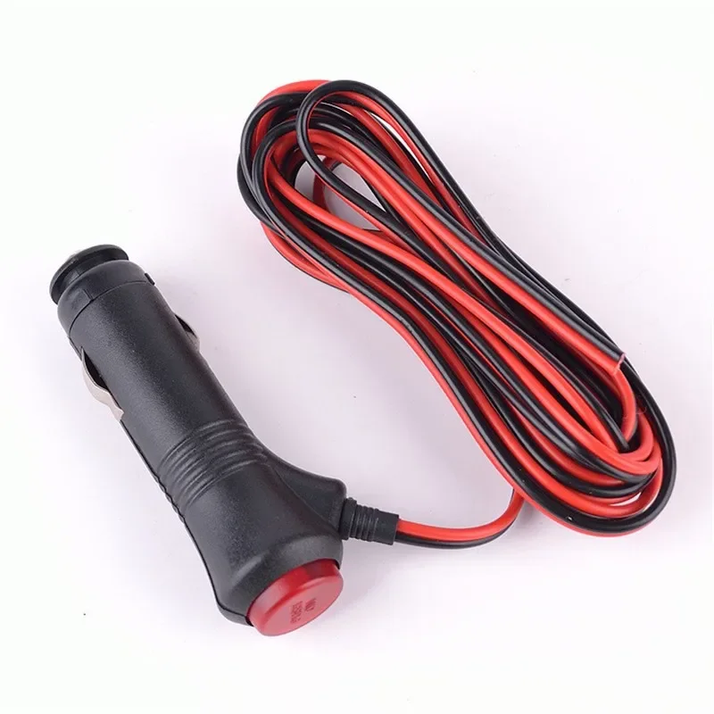 12V 24V Male Auto Car Motorcycle Cigarette Lighter Socket Plug Connector on Off Switch 50cm Universal Connector Switch