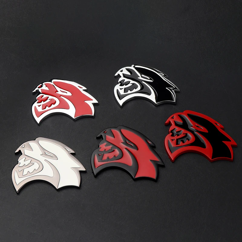Calcomanías Decorativas Creativas para Autos, Insignias Gráficas, Adhesivos Metálicos 3D para Autos, Accesorios para Dodge Durango, Caliber, Dakota, Neon, Nitro, Ram, Dart