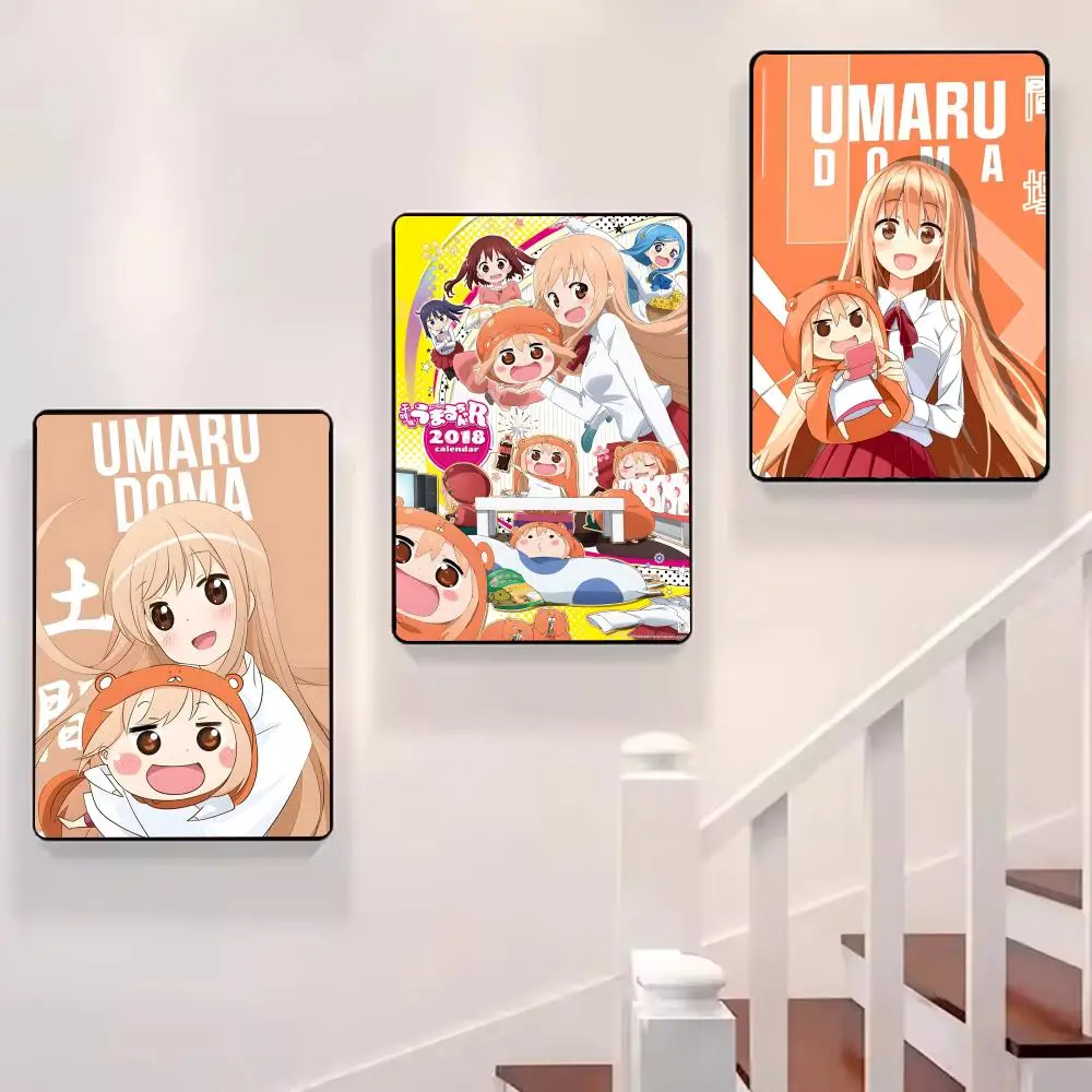 أنيمي H-Himouto Umaru Chan-MT لطيف المشارك لوحة ذاتية اللصق مع مطبوعات غرفة نوم المنزل غرفة المعيشة الديكور هدية