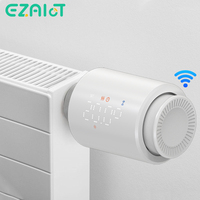 Smart WiFi Thermostatic Valve  Tuya Thermostat TRV Radiator Actuator Temperature Controller Alexa Google Home Voice Control