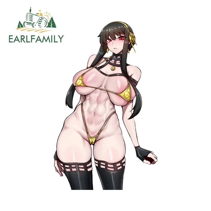 

EARLFAMILY 13 см X 8 см для сексуального бикини, фотообои, водонепроницаемый шлем для окон, автомобильные товары