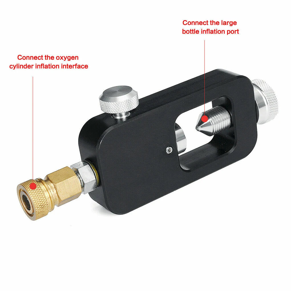 Scuba Adapter Snorkeling 8MM Adapters Head Valve Conducting Equipment Aluminum Alloy Air Tank Regulator Connector