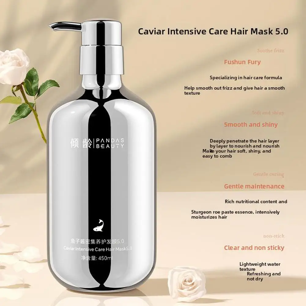 450ml Caviar Amino Acid Shampoo/Conditioner for Women Anti-Aging Replenishing Moisture Hair Care Protects Restores Hydrates B0C7