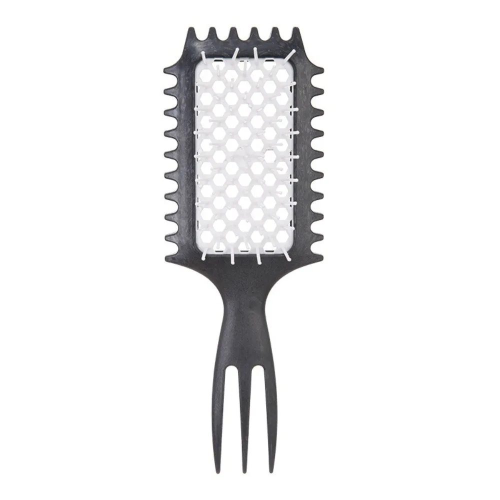 Pointed Tail Pointed Hair Comb Three-pronged Design Split Hair Comb Hollow Design Comb Bounce Roll Tangled Hair Comb Curly Hair