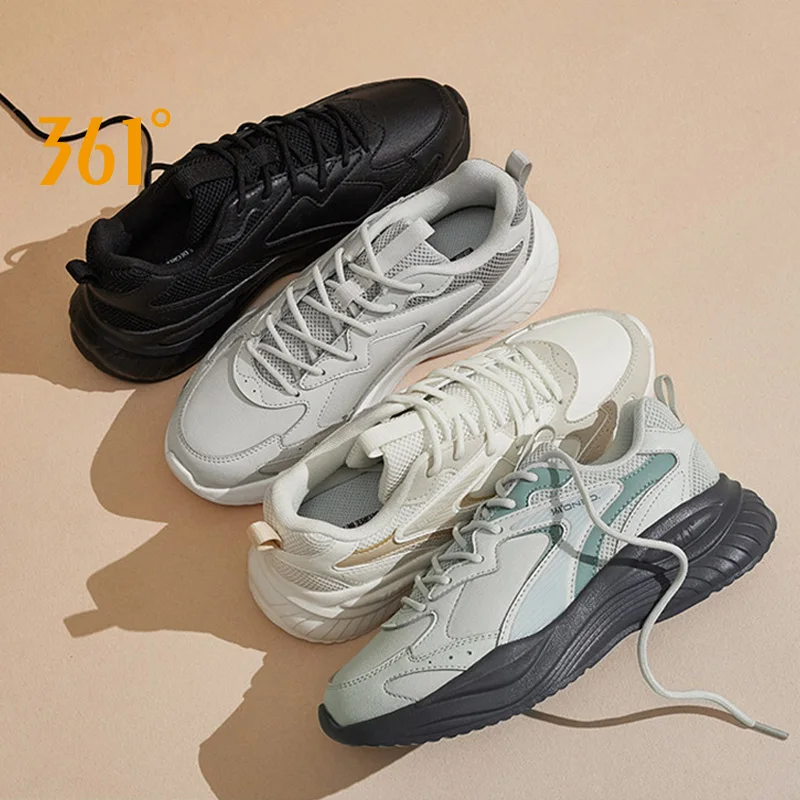 

361 Degrees Women Sports Shoes New Lightweight Full Synthetic Anti-slip Soft Cushioning Durable Casual Sneakers Female 682536704
