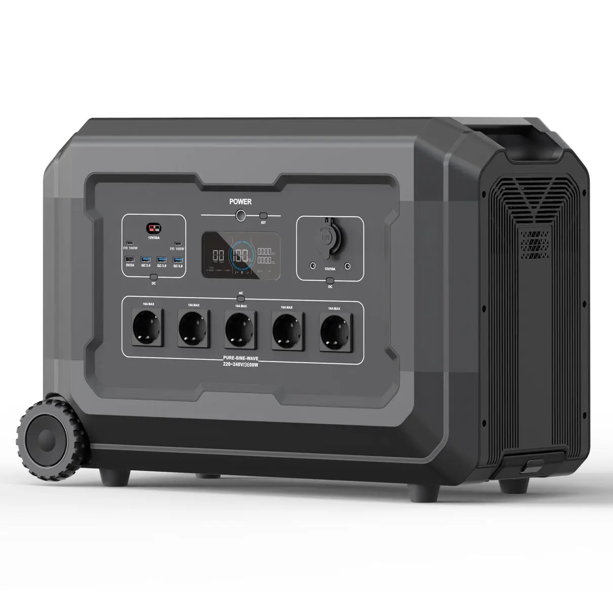 OEM 5000W Solar Generator 5040Wh LiFePO4 UPS Portable Power Station Expandable 30kWh MPPT APP Control CE FCC PSE Wholesale