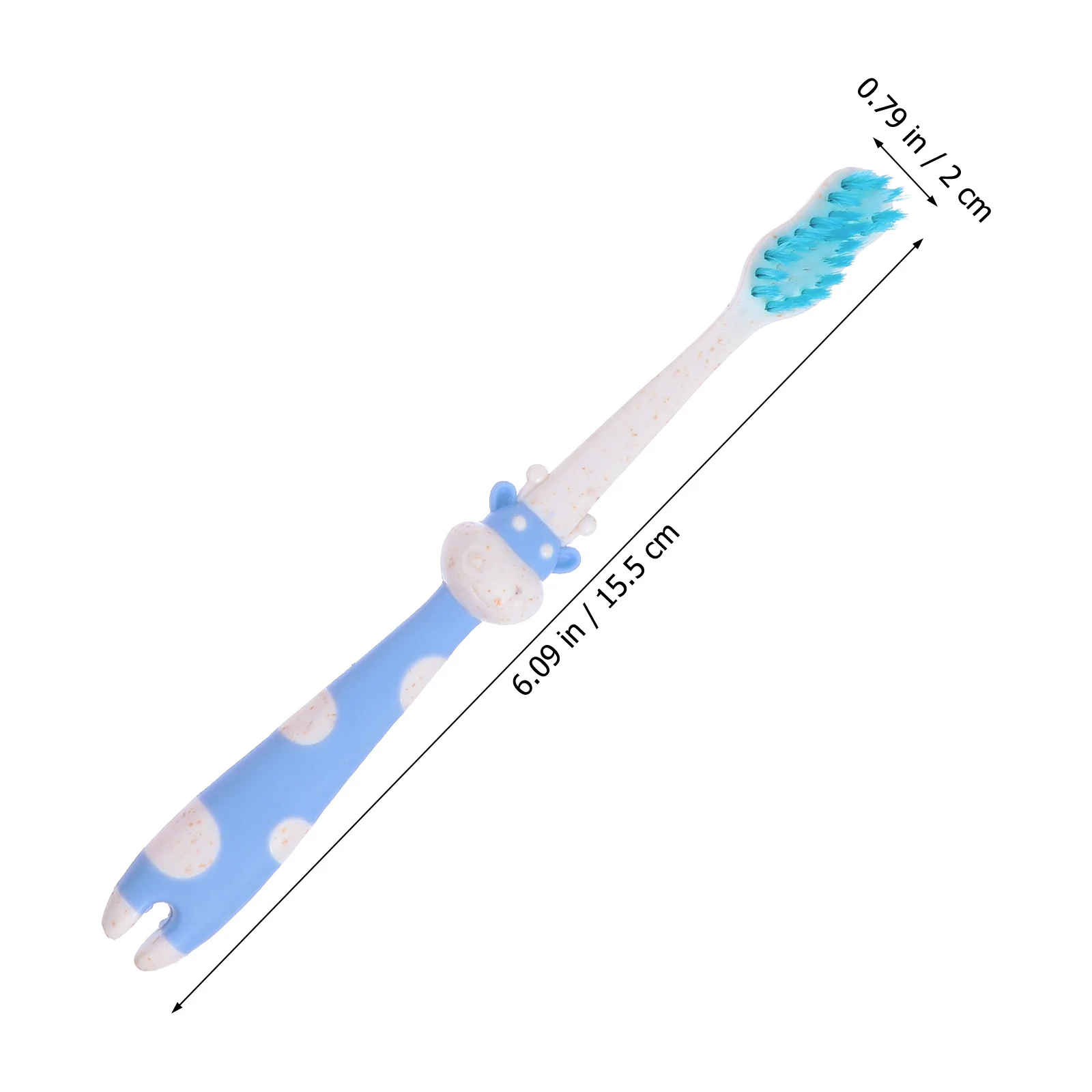 

4Pcs Baby Animal Design Toothbrushes Kids Soft Nylon Bristle Toothbrushes Comfortable Grip Training Straw Toothbrush
