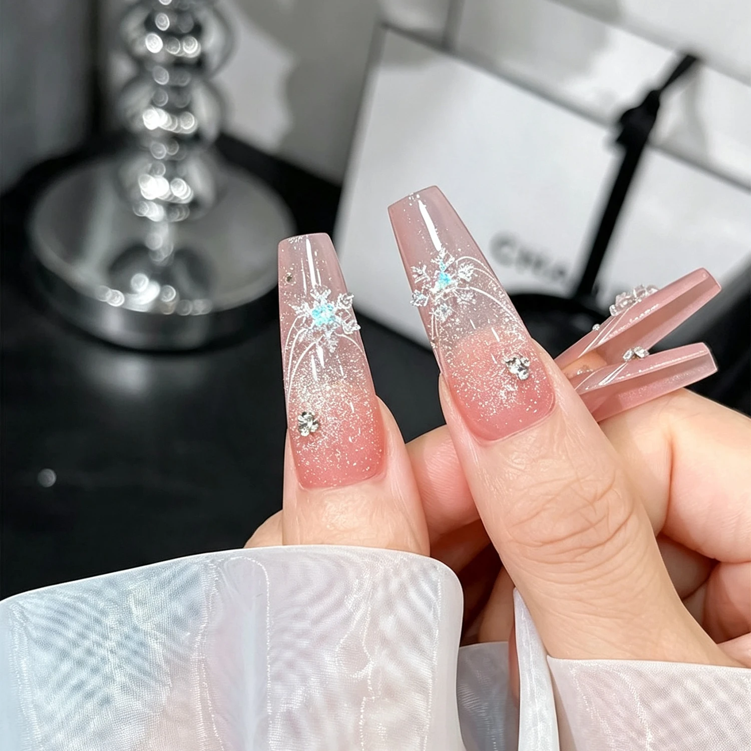50Pcs Shiny Christmas Nail Cha - Xmas Resin Art recension och pris