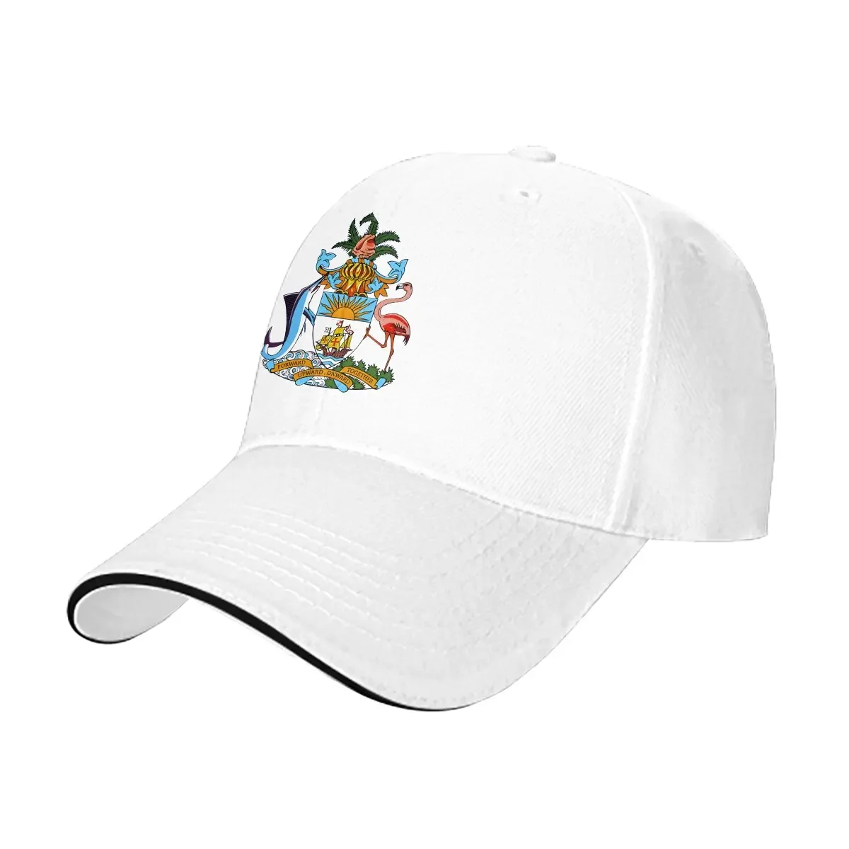 Bahamas Coat Of Arms Baseball Cap Men Hats Women Visor Protection Snapback Flamingo Animals Adjustable Caps