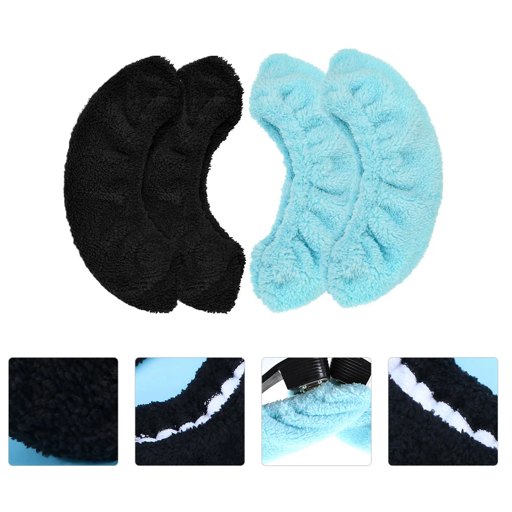 2 Pairs Figure Skating Knife Cover Skates Blades Guards Covers for Kids Children Hockey Plate Plush Polyester Practical