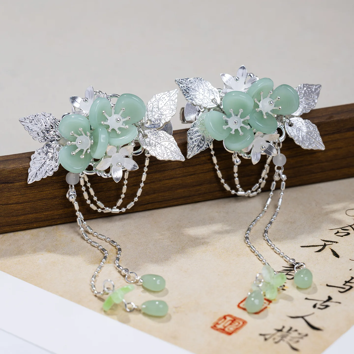 

2pcs Fairy Hair Clip Hairpin For Women Girls Flower Barrette Pearl Tassel Chinese Hanfu Hair Accessories Headdress Jewelry