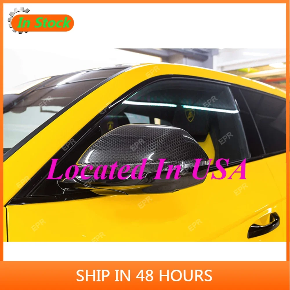 Car Top Design Side Mirror Cover Trim For Lamborghini Urus TPC Style Carbon Fiber Mirror Cover Body Kit Tuning URUS Racing