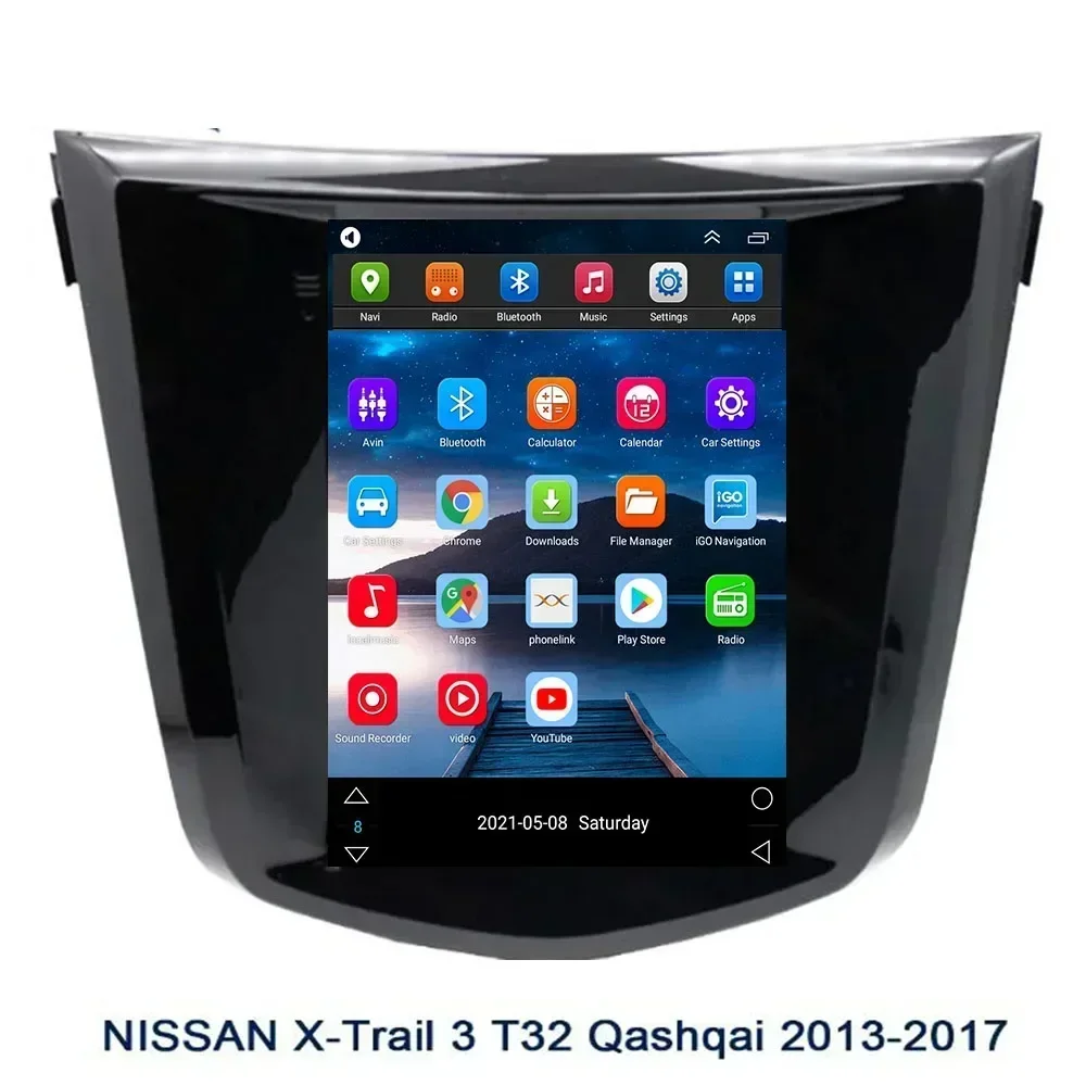 สําหรับTeslaสไตล์ 2 Din Android 13 รถวิทยุสําหรับNISSAN X-Trail 3 T32 Qashqai 2013-2017 เครื่องเล่นวิดีโอมัลติมีเดียGPSสเตอริโอCarplay