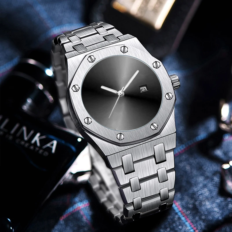 

PINTIME Новые минималистичные мужские часы с минималистичным дизайном циферблата, модные и крутые стильные мужские и женские кварцевые часы