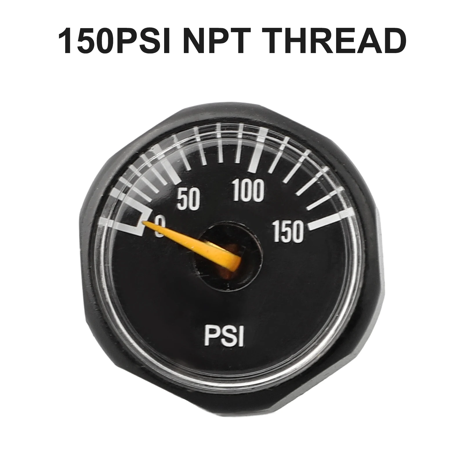 Barometer Manometer Pressure Gauge Outdoor PCP Silver/Black 0-400bar 0-6000psi 1pcs Mini Small Diameter Hot Sale