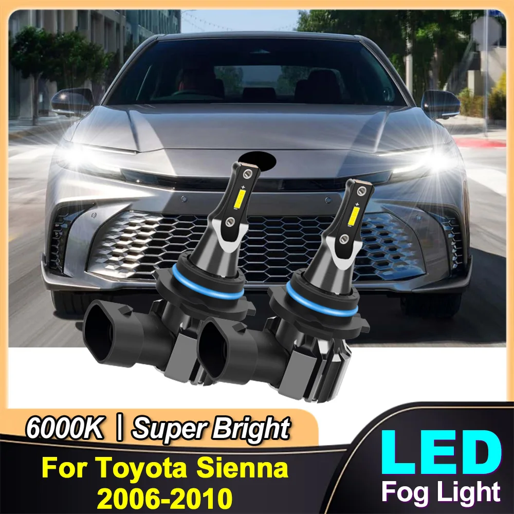 

Car Fog Lights Bulbs Super Bright Auto Fog Lamps 12V 24V 9006 HB4 1:1 Size Design For Toyota Sienna 2006 2007 2008 2009 2010