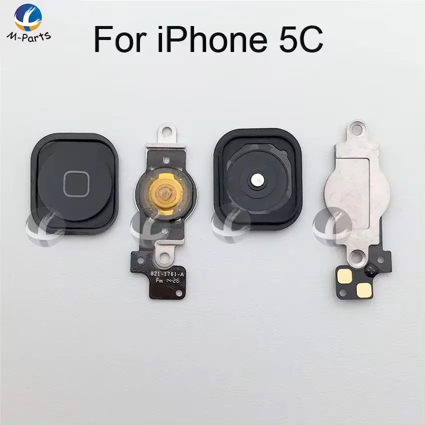 For iPhone 4 4S 5 5S 5C SE Home Button with Flex Cable Menu Button Key Cap High Quality 100% New OEM Screen Control Repair