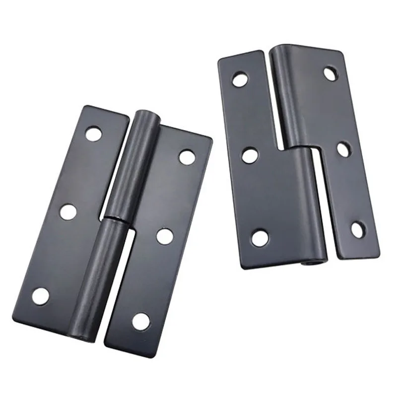 

2.5 inch removable hinge iron; ordinary detachable iron hinge; metal cabinet door detachable black iron hinge.
