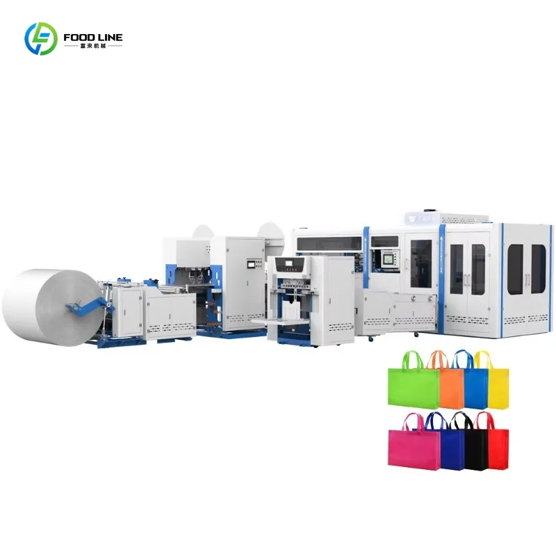80pcs/min High Efficiency Intelligent Bag Making Machine, Servo Motor Drive with Ultrasonic Sealing