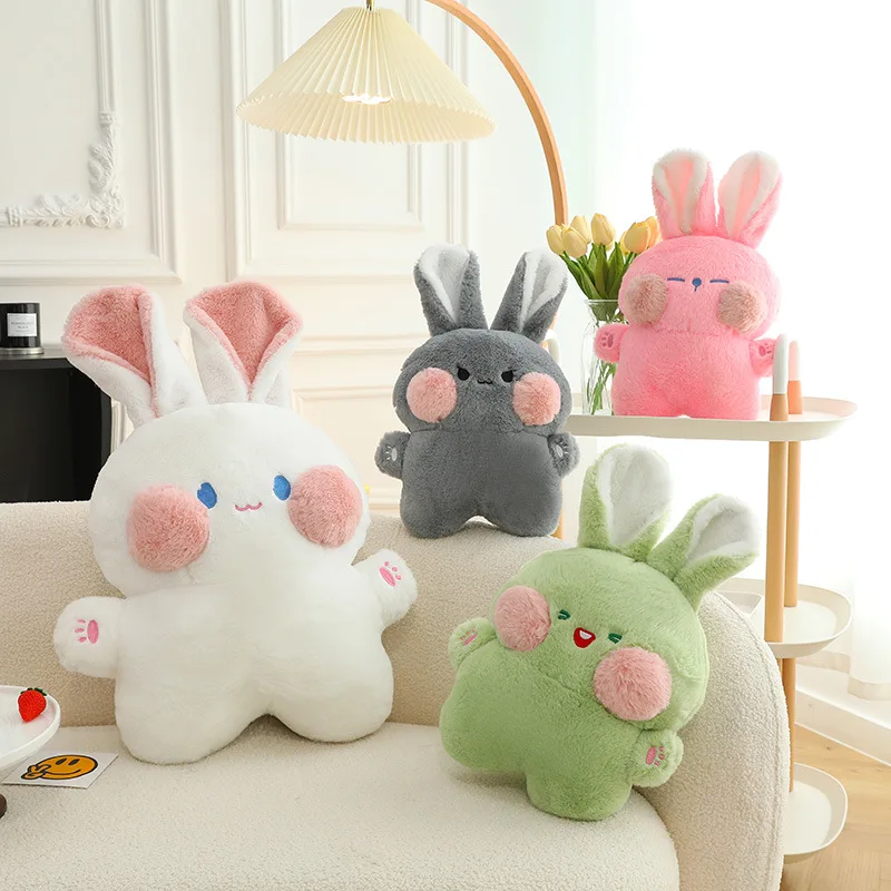 

40CM Cute and Creative New Doodle Rabbit Doll Pillow Doll Bunny Plush Toy Girl Heart Plush Doll Children Girls Holiday Gift