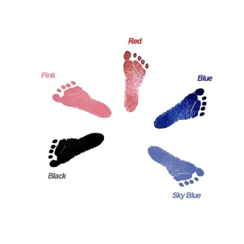 Newborn Footprint Ink Pad Photo Frame Baby Handprint Imprint Kit Non-Toxic Toddlers Souvenirs Safe Clean Newborn Baby Gifts