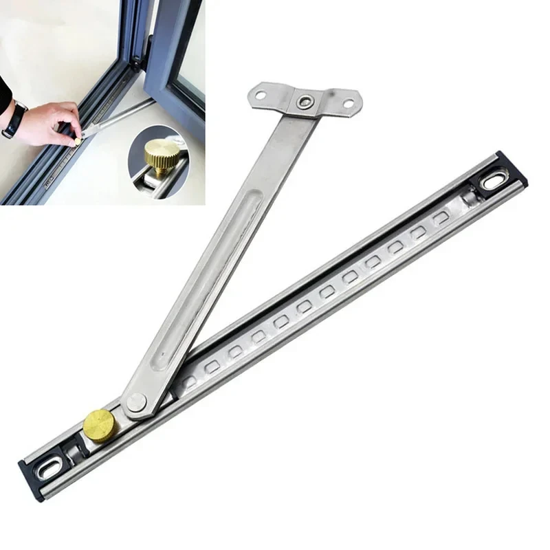 12 Inch Durable Windows Restrictor Windproof Brace Stopper Children Safety Locks Window Support Opener Fixed Angle Controller