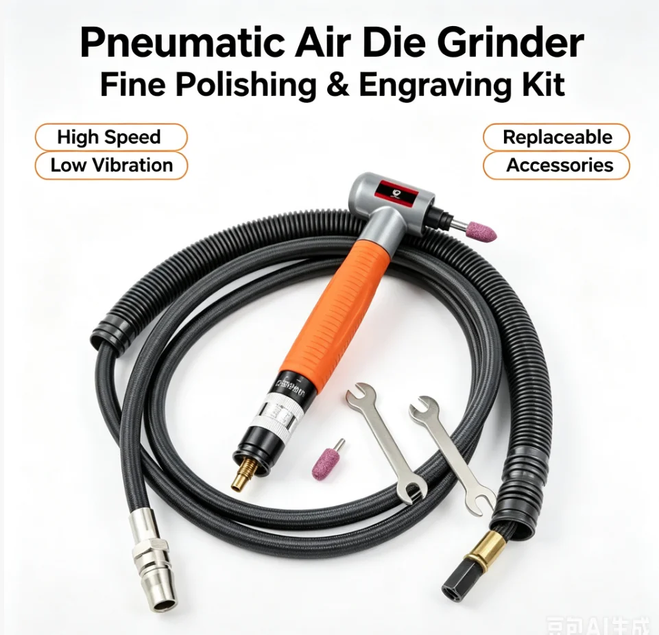 095W Pneumatic Grinding Pen Bend Right Angle 90 Degree Grinding Machine Engraving Machine Engraving Pen Polishing Machine
