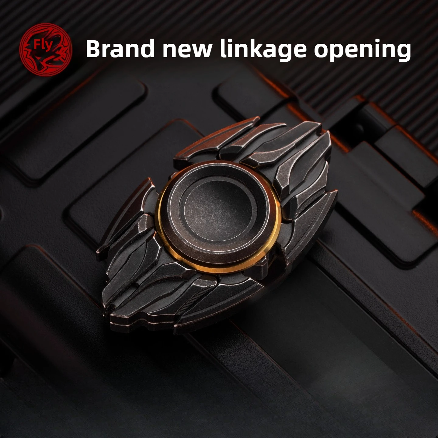 لعبة تخفيف الضغط لسطح المكتب من HOPE EDC ذات ربط صامت وفتحة درع ميكانيكية من الفولاذ المقاوم للصدأ