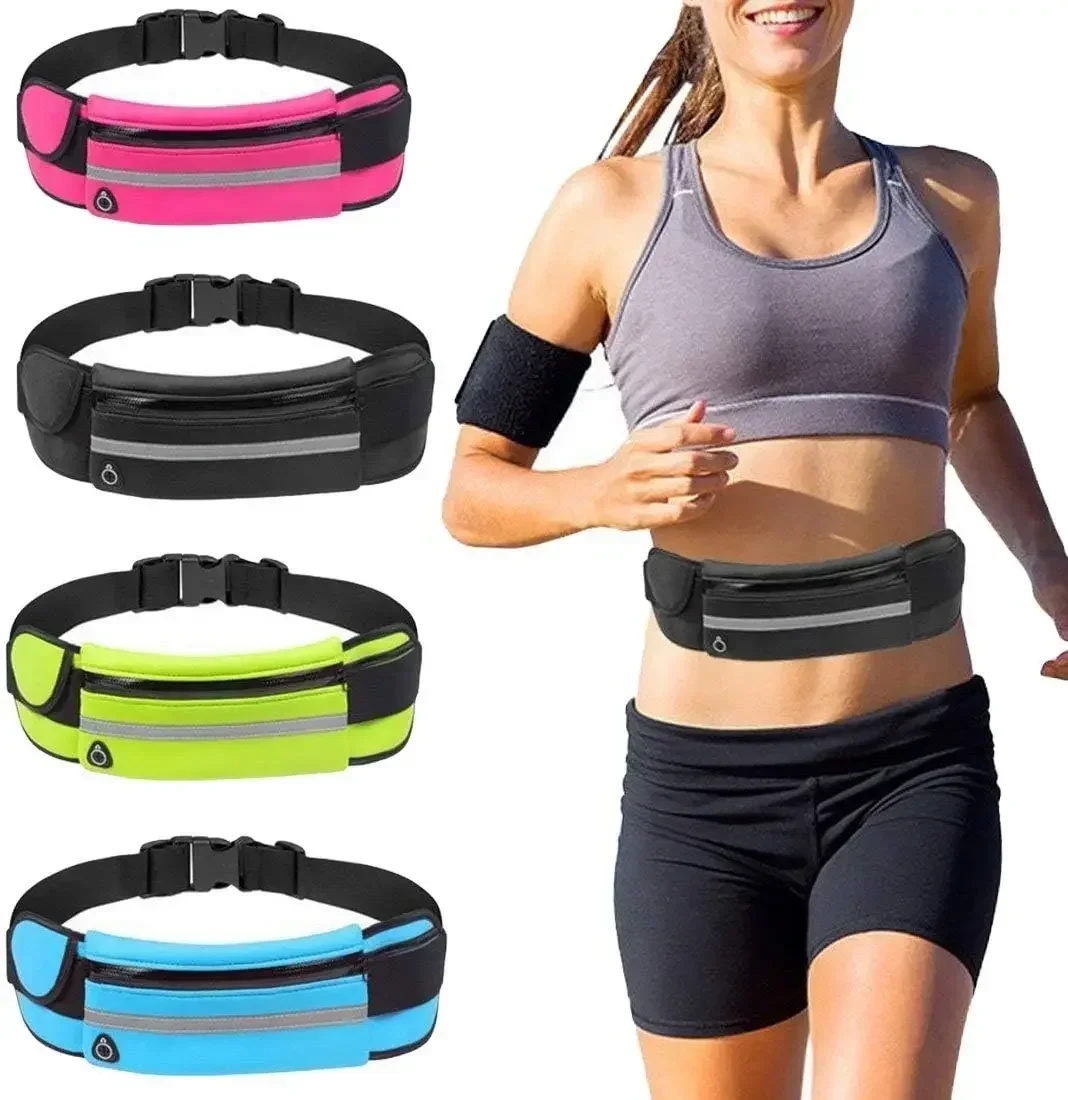 

Running Sports Belt Wasit Pack Pockets for Men Women Hiking Outdoor Stretch Sports Belt Wasit Pack Pockets