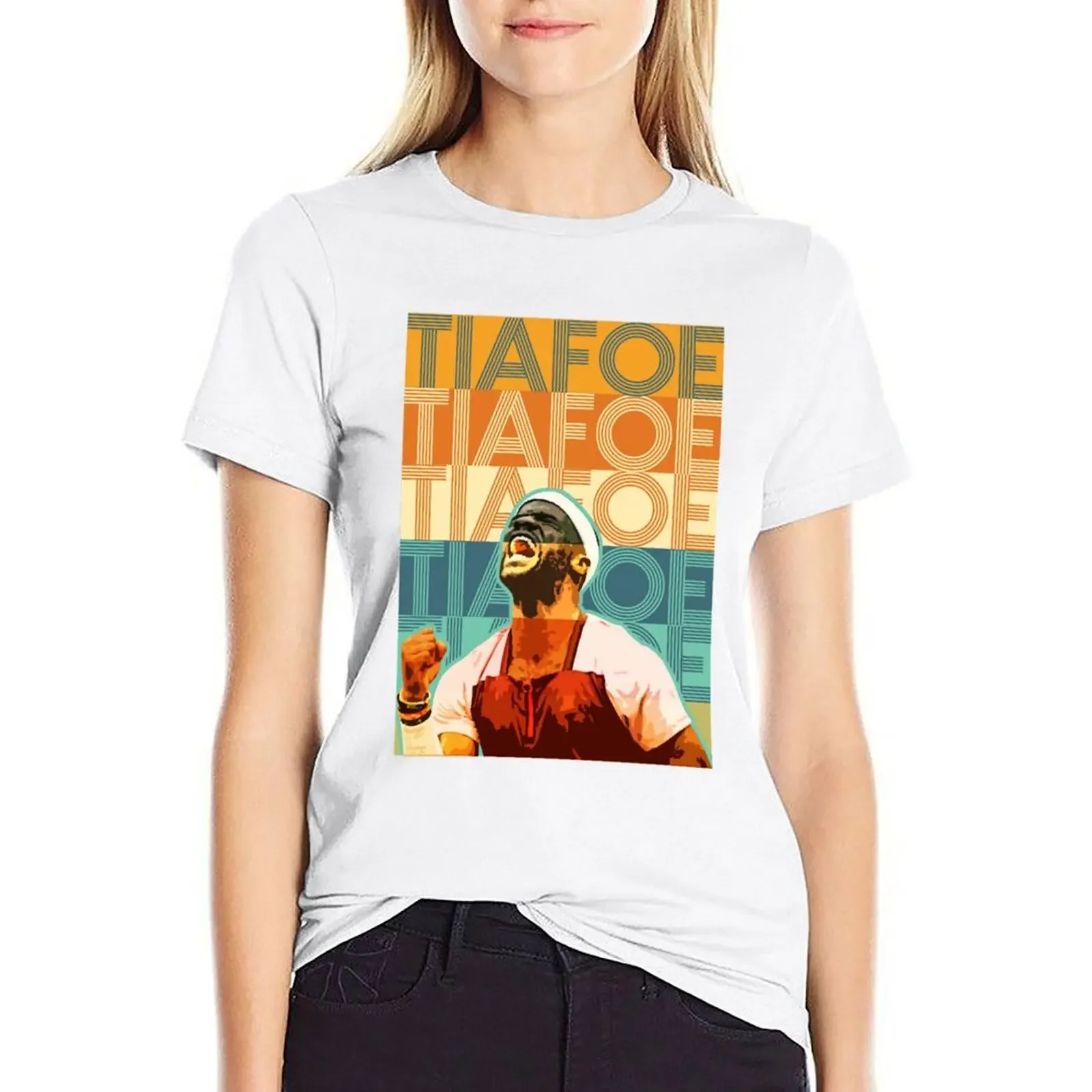 

Frances Tiafoe T-Shirt quick drying blanks graphics Women's tops