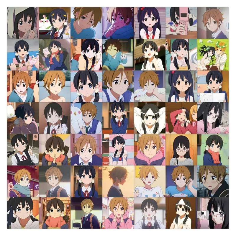 60pcs Animated Tamako Market Sticker Luggage Water Cup Stationery Mobile Phone Scooter Laptop Refrigerator Decoration Sticker