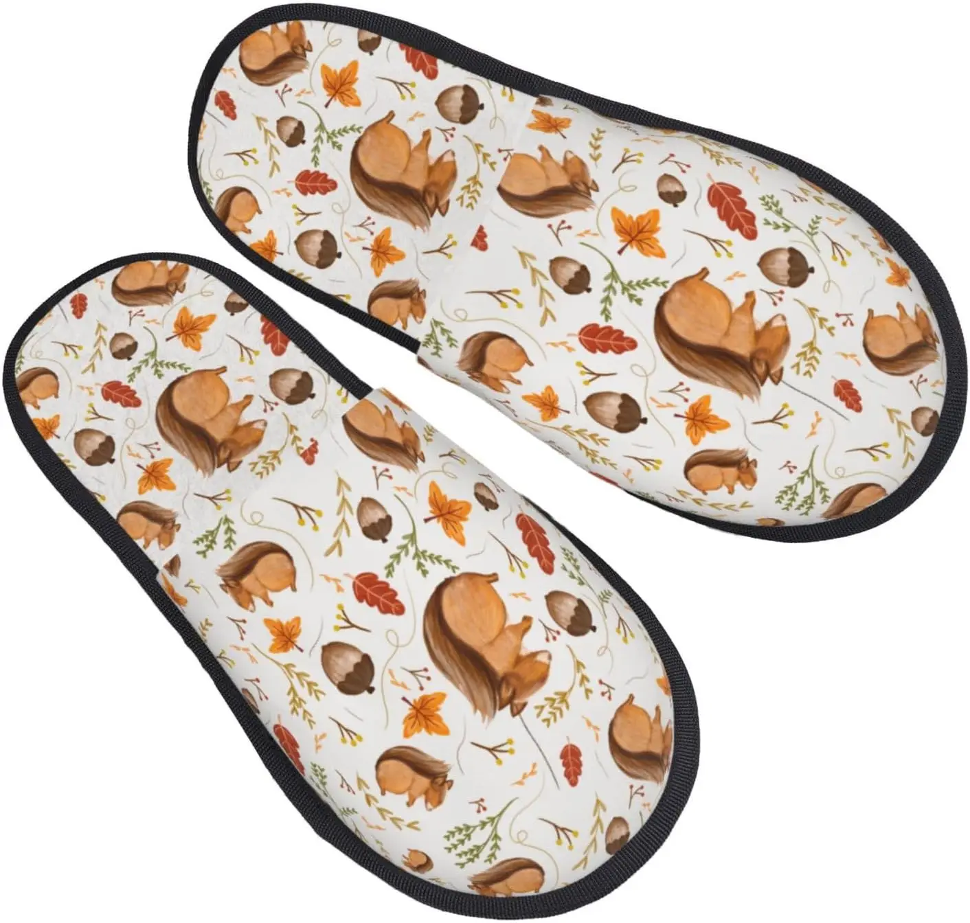 السنجاب طباعة النساء النعال المنزل فروي أحذية الرجال الأزواج أحذية دافئة للنساء الرجال داخلي في الهواء الطلق أفخم شبشب منزل