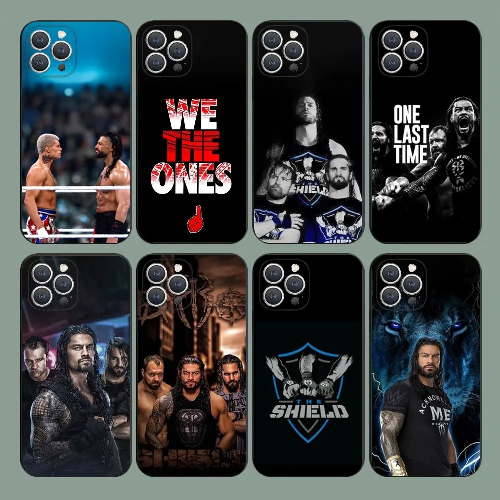 

WWE The Shield Phone Case For iPhone 15,14,13,12,11,Plus,Pro Max,XS,X,XR,SE,Mini,8,7 Soft Silicone Black Cover
