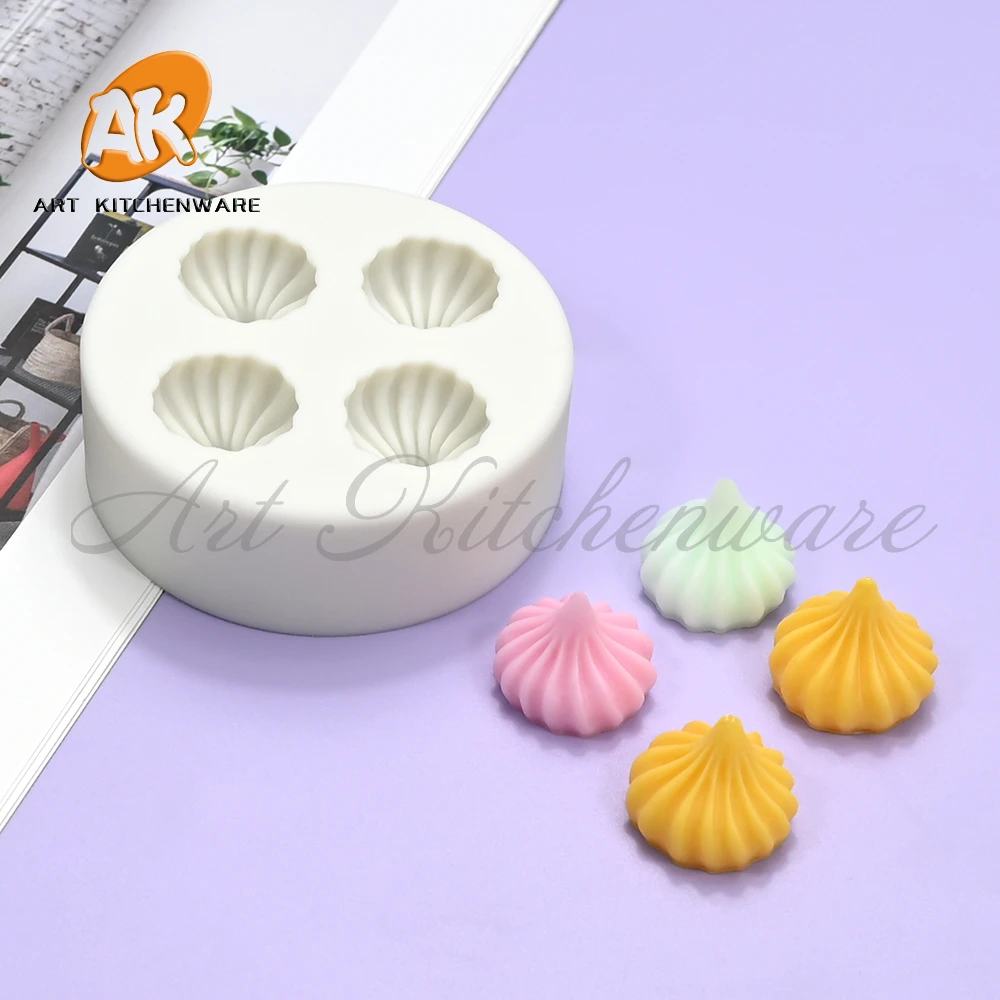 Meringue شكل قوالب السيليكون Sugarcraft فندان قالب الشوكولاته كب كيك كعكة تزيين المطبخ خبز لتقوم بها بنفسك قوالب الطين الراتنج #3